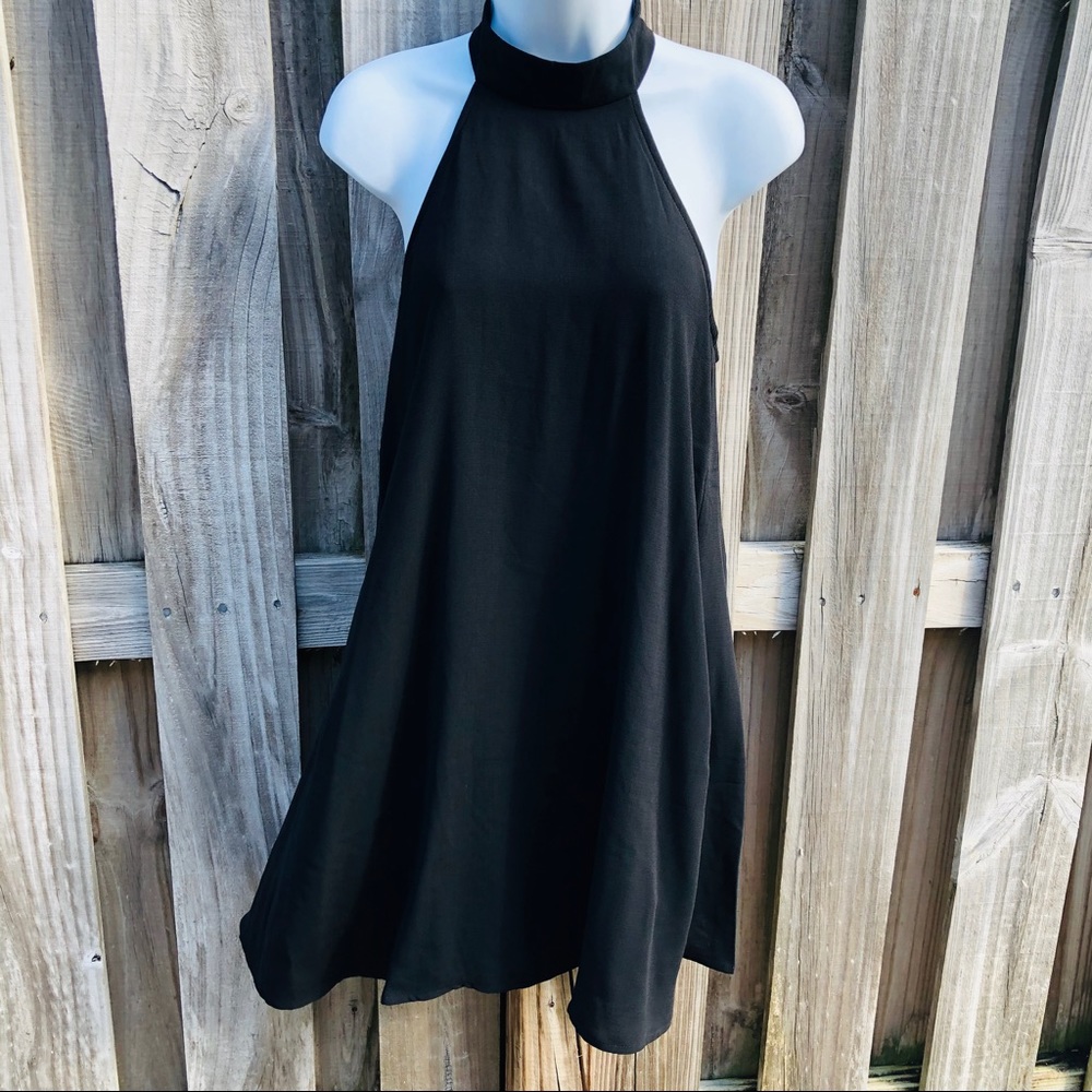 Little Black Halter Swing Dress by Lulus - Picture 4 of 9
